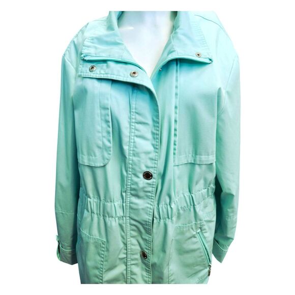 Mackintosh Teal Spring Jacket Womens Size 1X - Picture 5 of 10